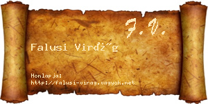Falusi Virág névjegykártya