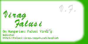 virag falusi business card